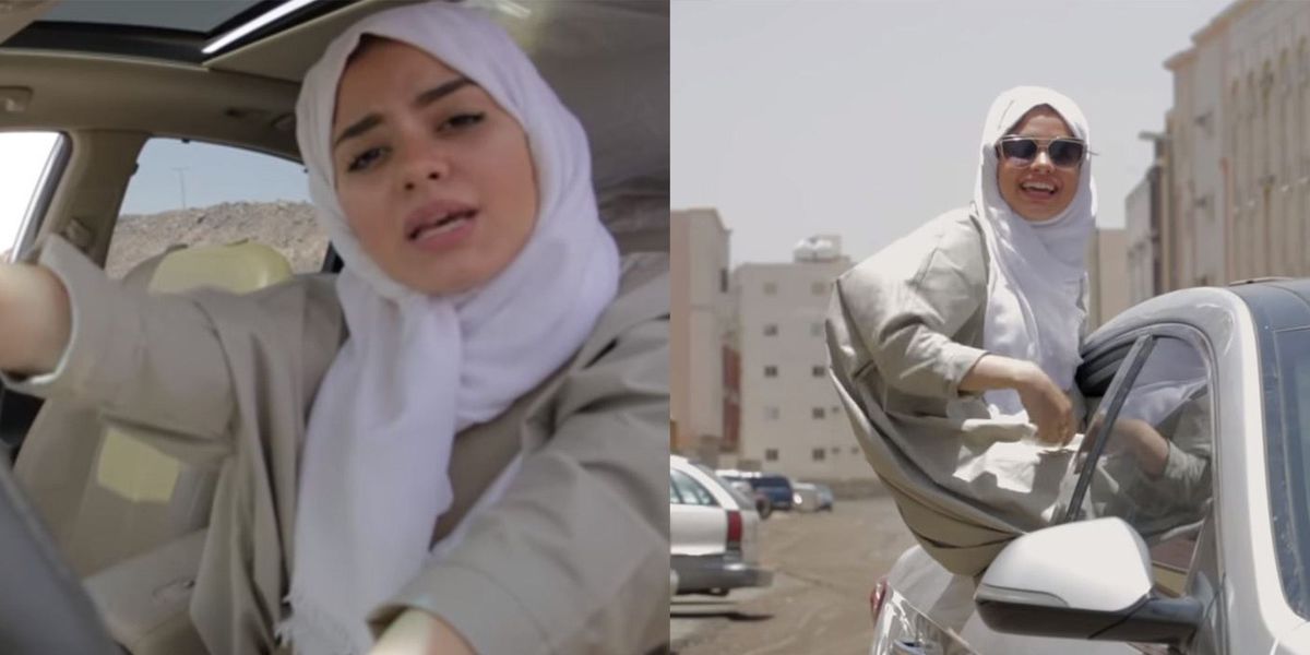 Saudi Arabian woman celebrates end of driving ban with this amazing rap ...