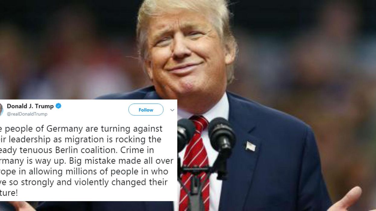 Donald Trump says crime in Germany is up - but it's at its lowest level for 25 years