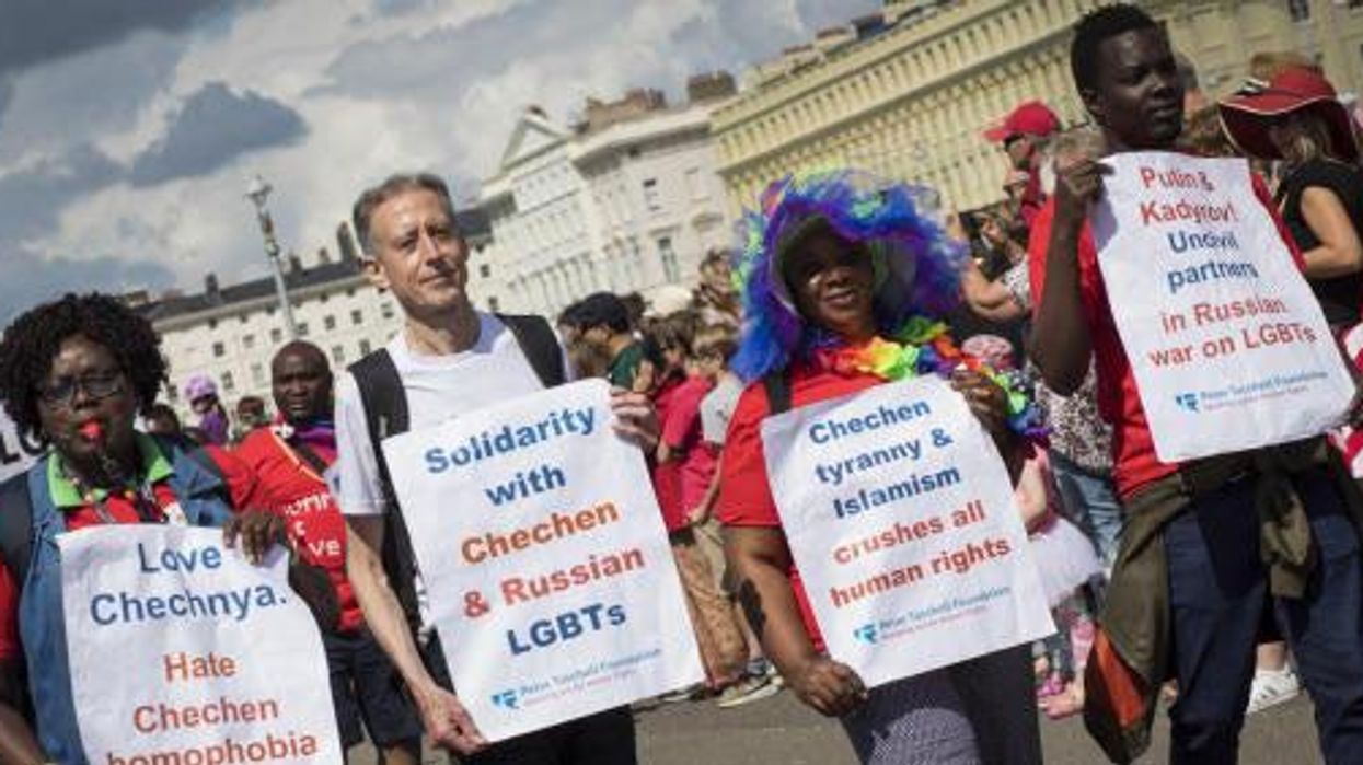 We spoke to activist Peter Tatchell about his one-man protest and detainment
