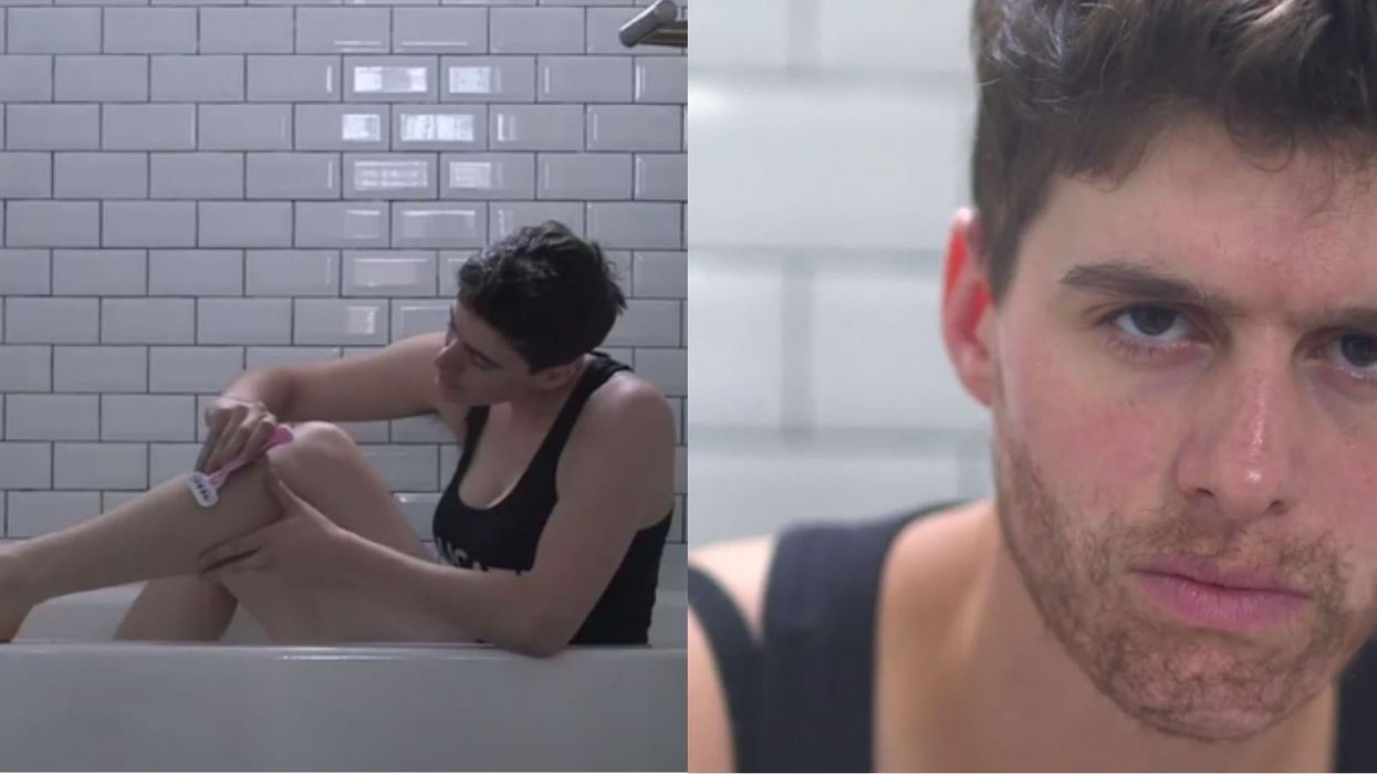 'This isn't about beauty, it's about freedom': Gender capitalist model Rain Dove releases new video about body hair