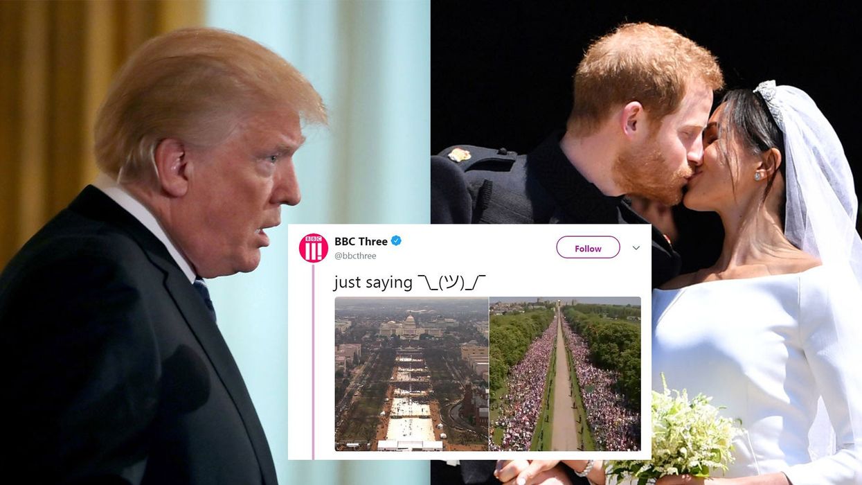 The BBC is using the royal wedding to mock Donald Trump