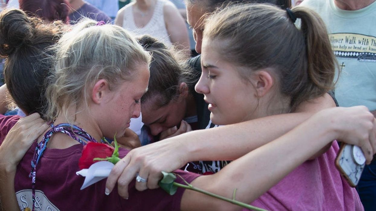 Students at Santa Fe High School protested against guns less than a month ago