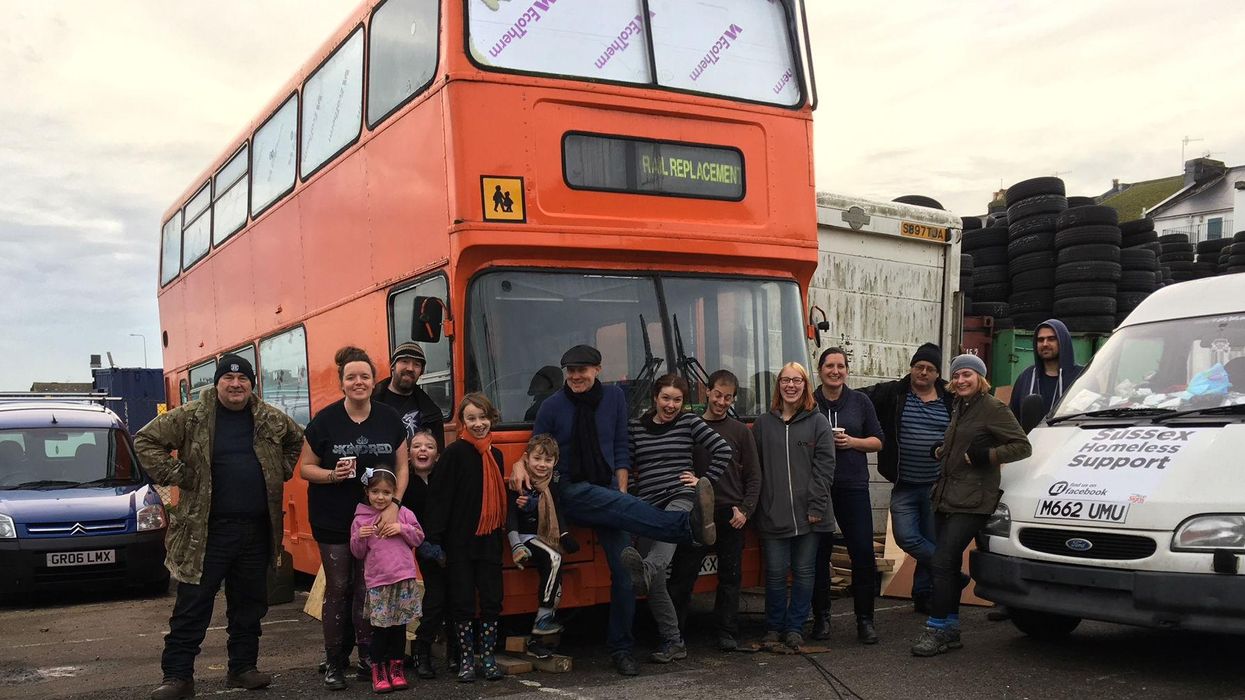 Rough sleepers are being forced off the streets for the royal wedding, but this man and his converted bus have a plan