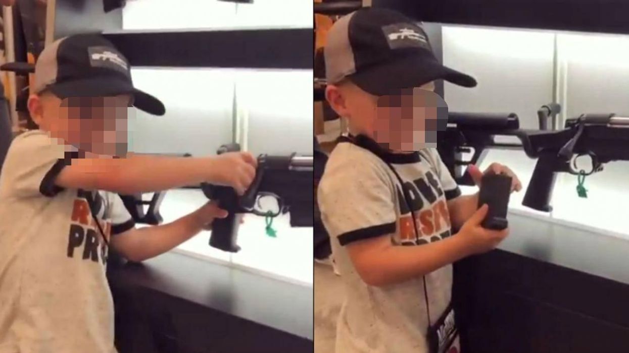 Disturbing video of a 4-year-old boy cocking a rifle goes viral