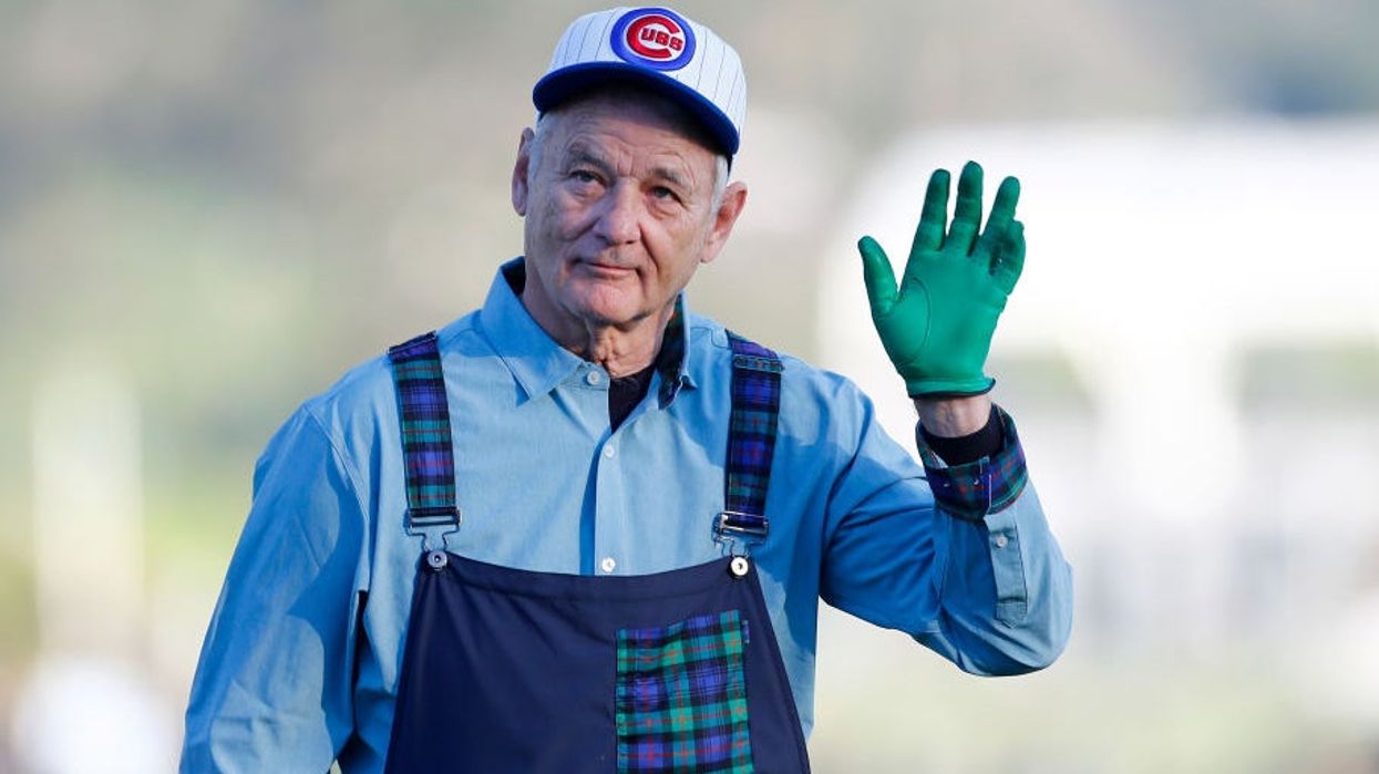 This couple just got Bill Murray to reveal the gender of their baby on a golf course