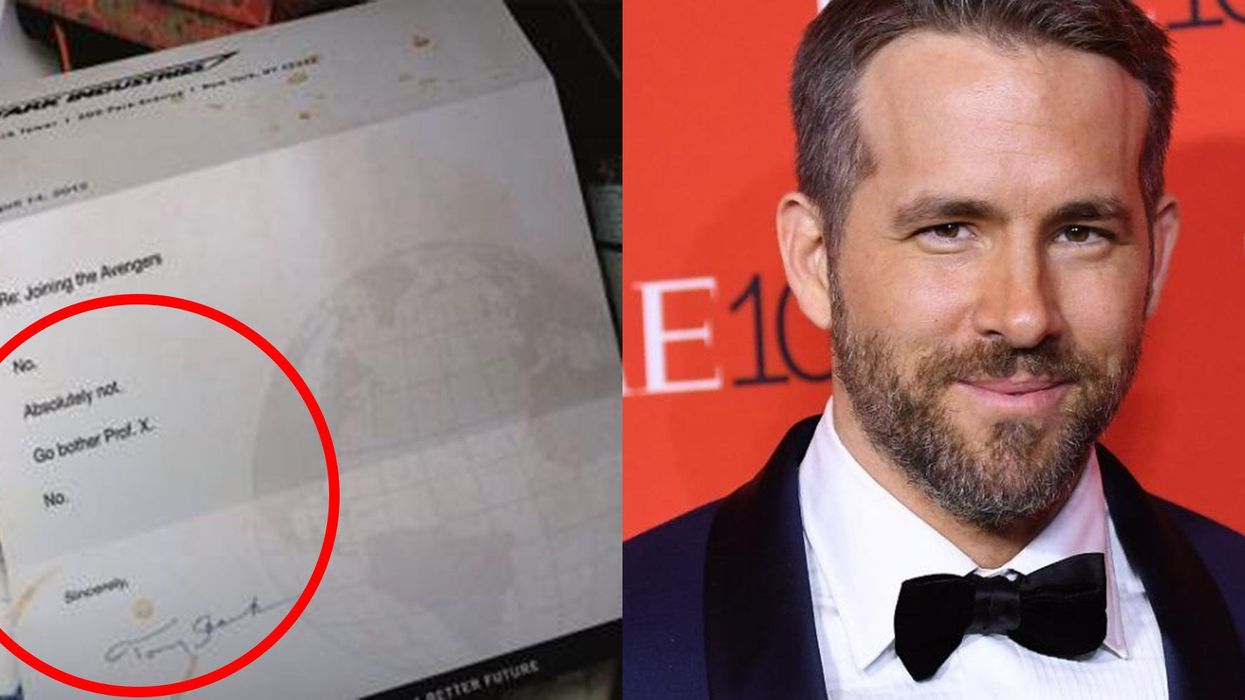 Ryan Reynolds shares Deadpool's Avengers rejection letter