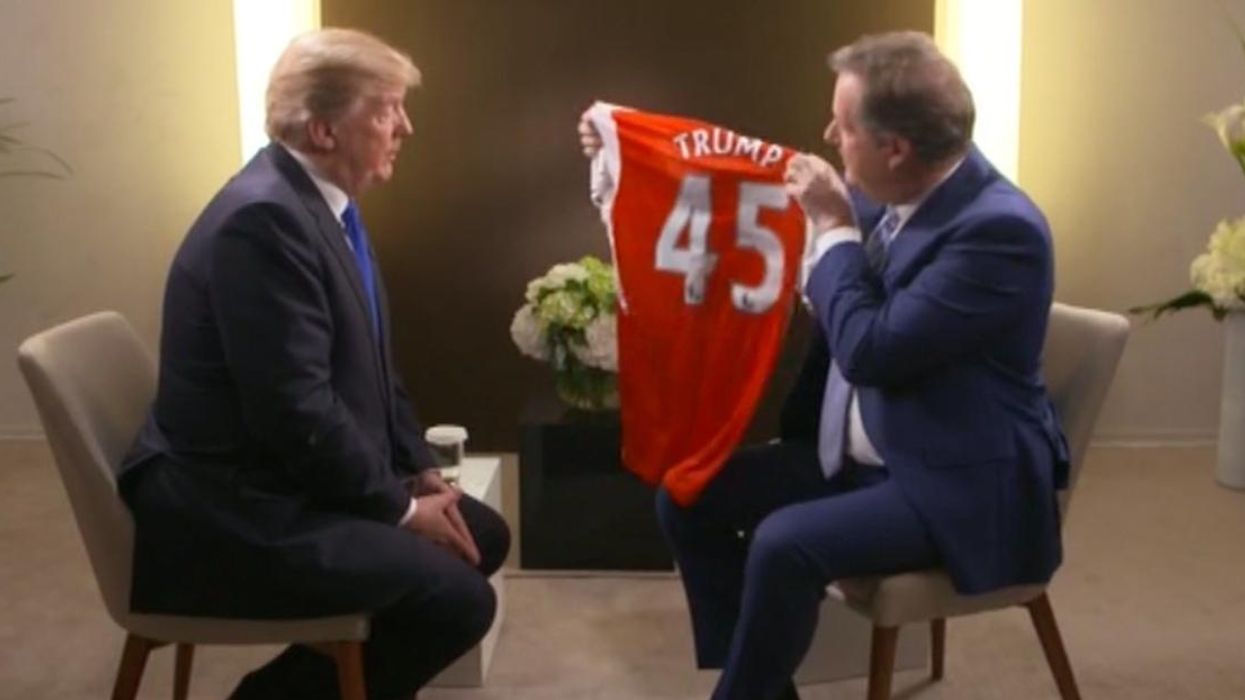 The awkward moment when Piers Morgan asked Trump to become Arsenal's next manager
