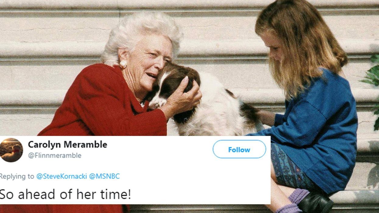 The moment Barbara Bush had the perfect response to students mocking her