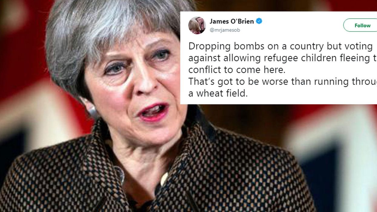 People are reminding Theresa May about her refusal to accept child refugees in 2016