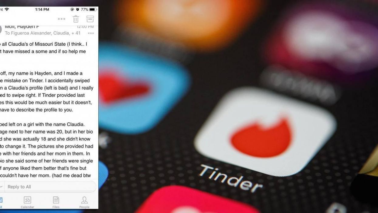 This student sent a racist Tinder message - and it went so viral his university president saw it