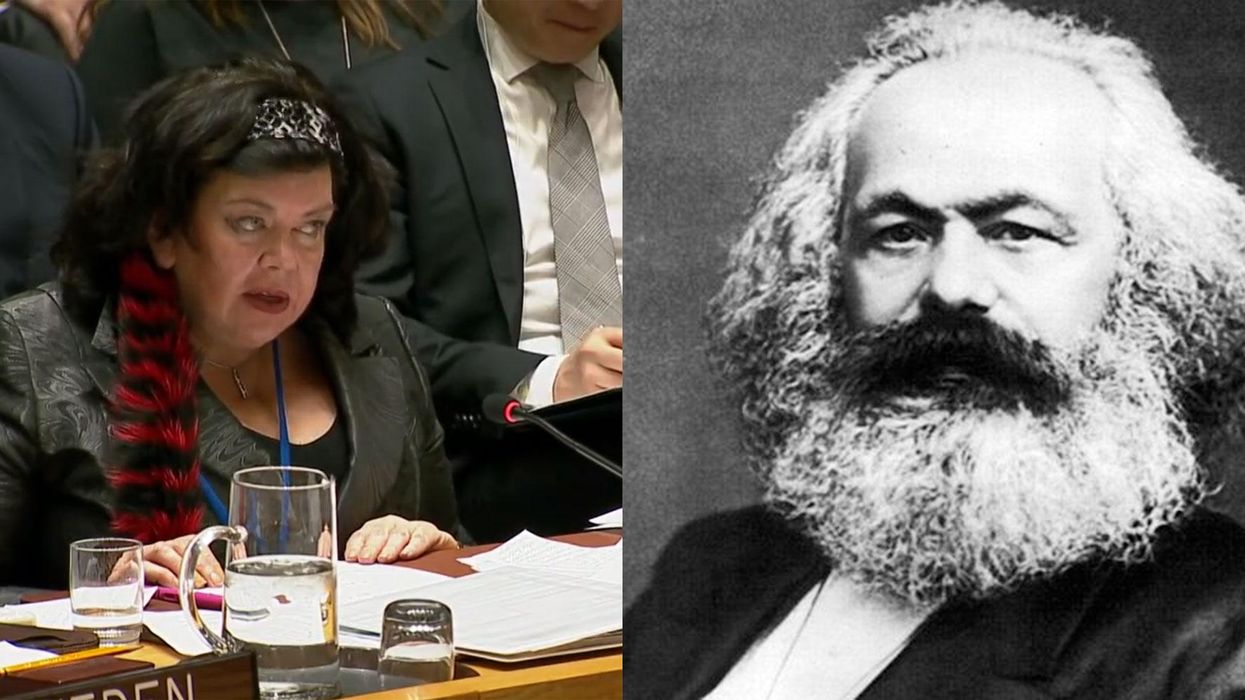 Ambassador tries to make an analogy about Karl Marx and sparks a history lesson