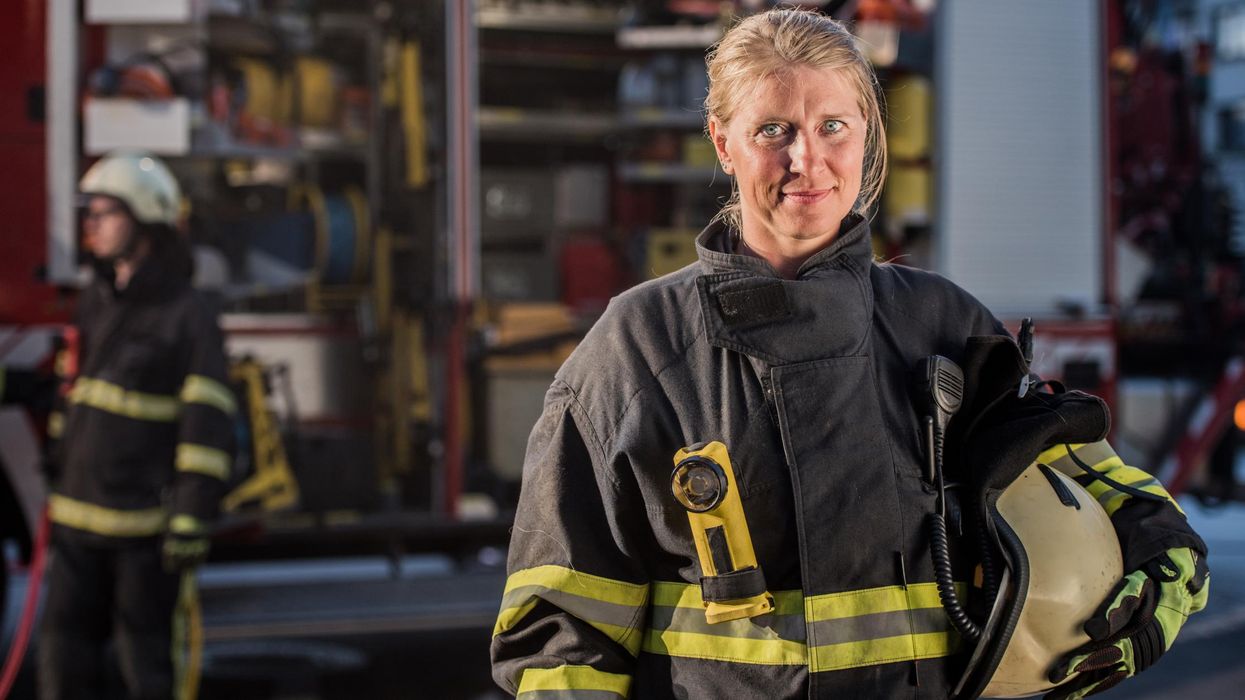 A chief fire officer has apologised for using the words 'man' when describing the role of a firefighter