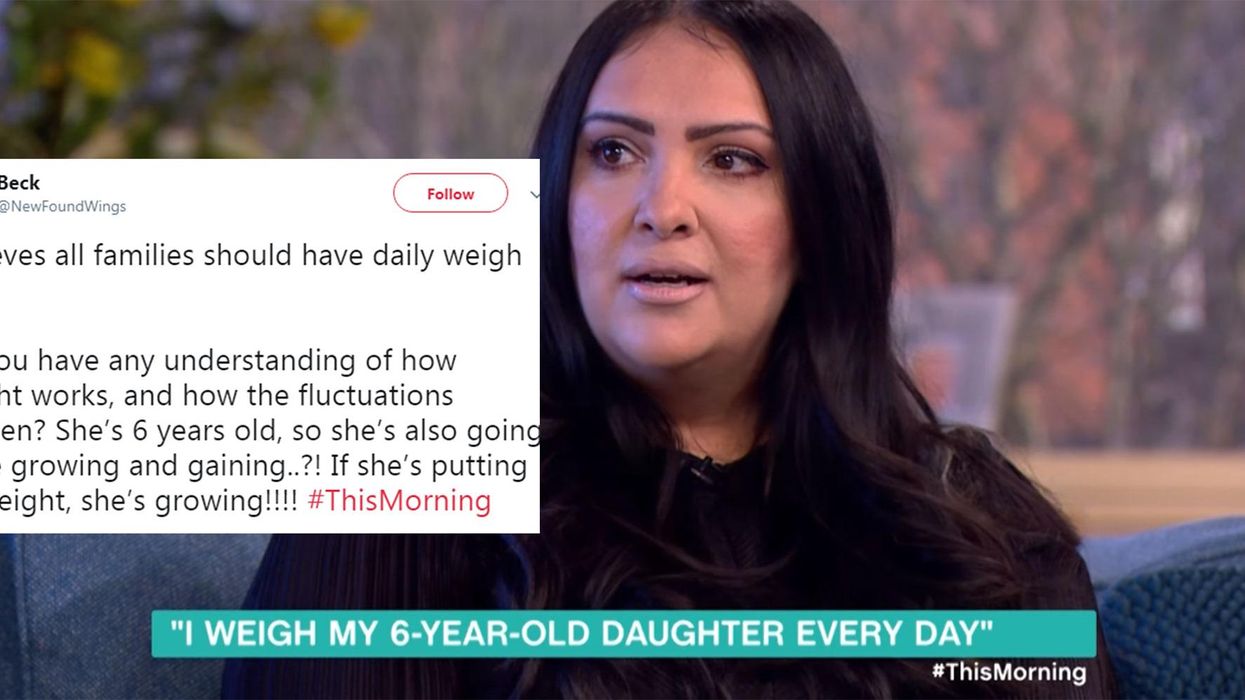 Mum reveals she weighs her six-year-old daughter daily