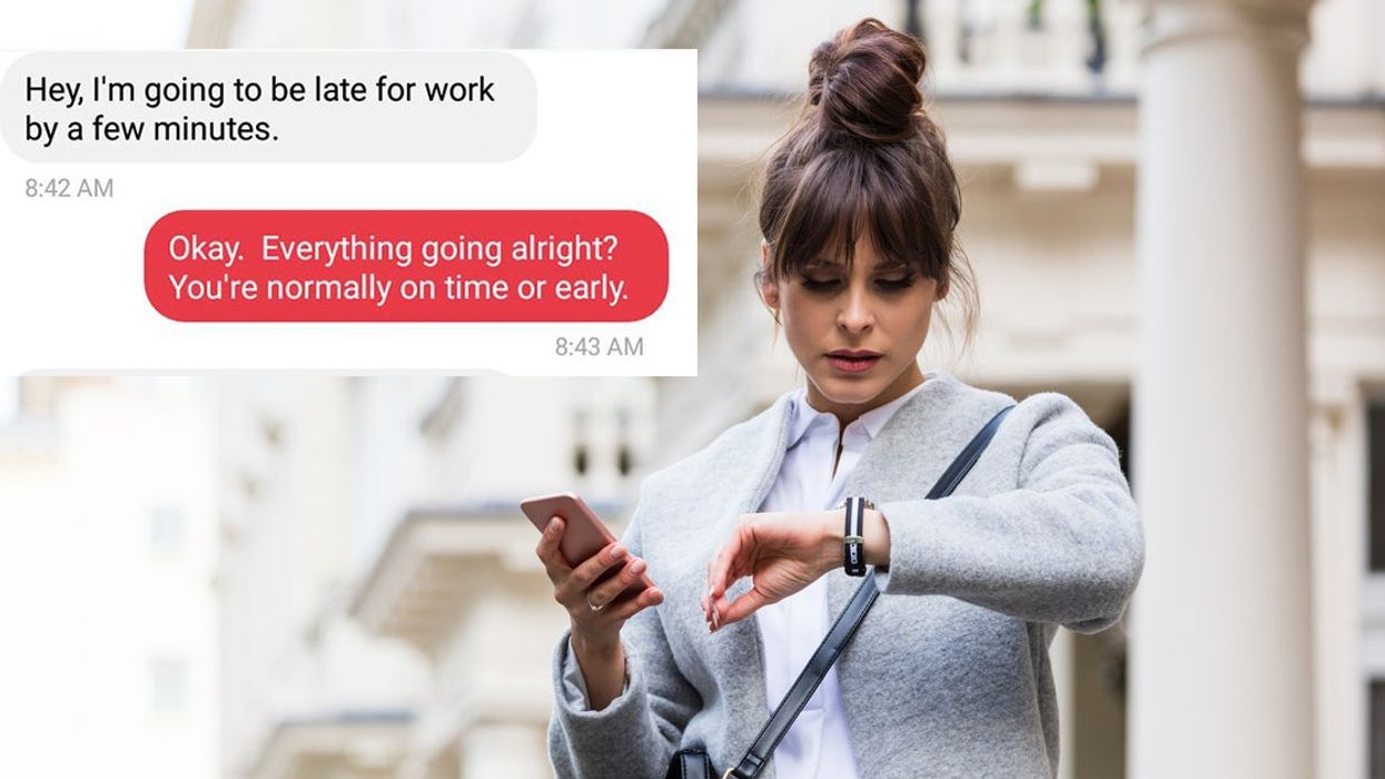 Woman tells boss she is going to be late. Gets an amazing response