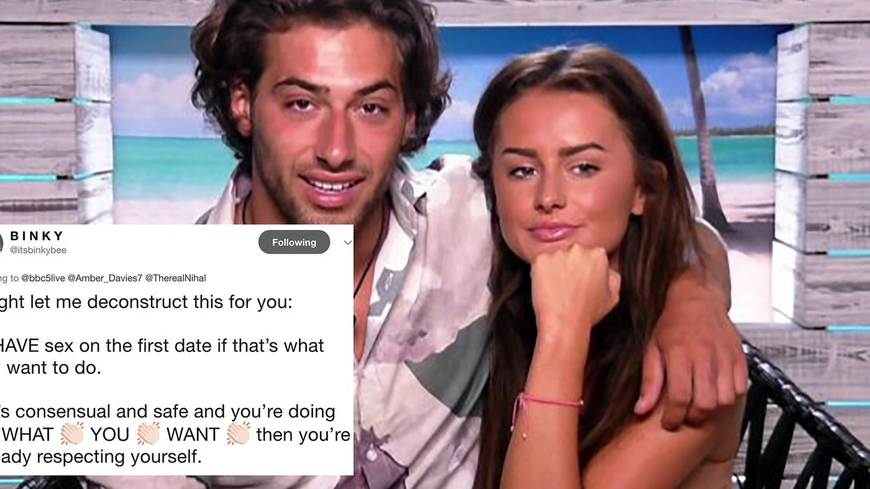 Amber Davies says you shouldn't have sex on the first date and people are furious