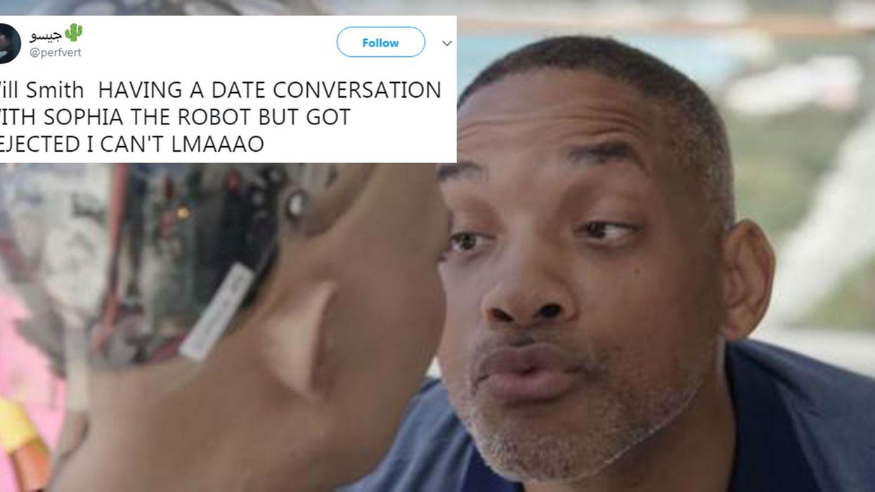Will Smith went on a date with Sophia the Robot and it didn't go well