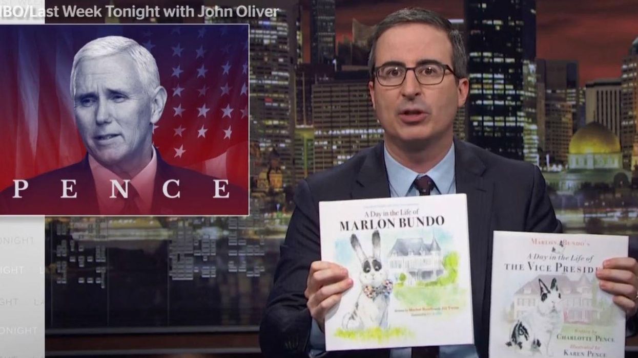 John Oliver's children's book about a gay rabbit is outselling Mike Pence’s children's book about a straight rabbit