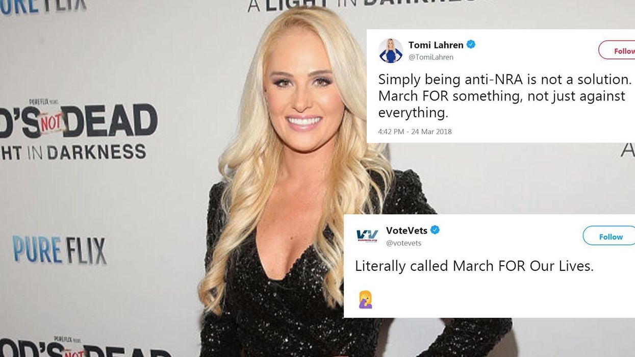 Tomi Lahren tried to mock shooting survivors and March For Our Lives protesters. It backfired badly