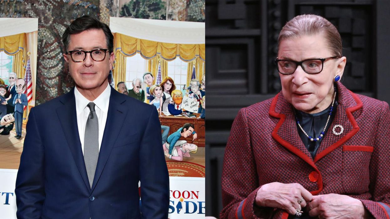 Ruth Bader Ginsburg just made an important ruling for Stephen Colbert: Hot dogs are definitely sandwiches