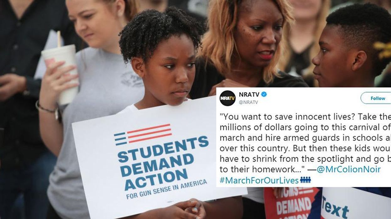 It looks like NRA TV is trying to hijack the #MarchForOurLives hashtag