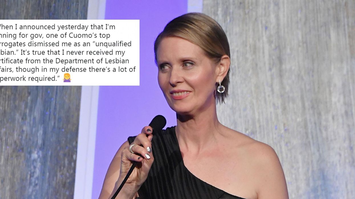 Cynthia Nixon was called an 'unqualified lesbian'. She had the best response