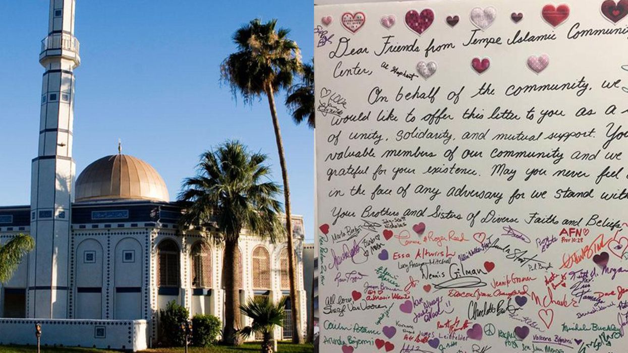Messages of support keep flooding in for this mosque after it was vandalised