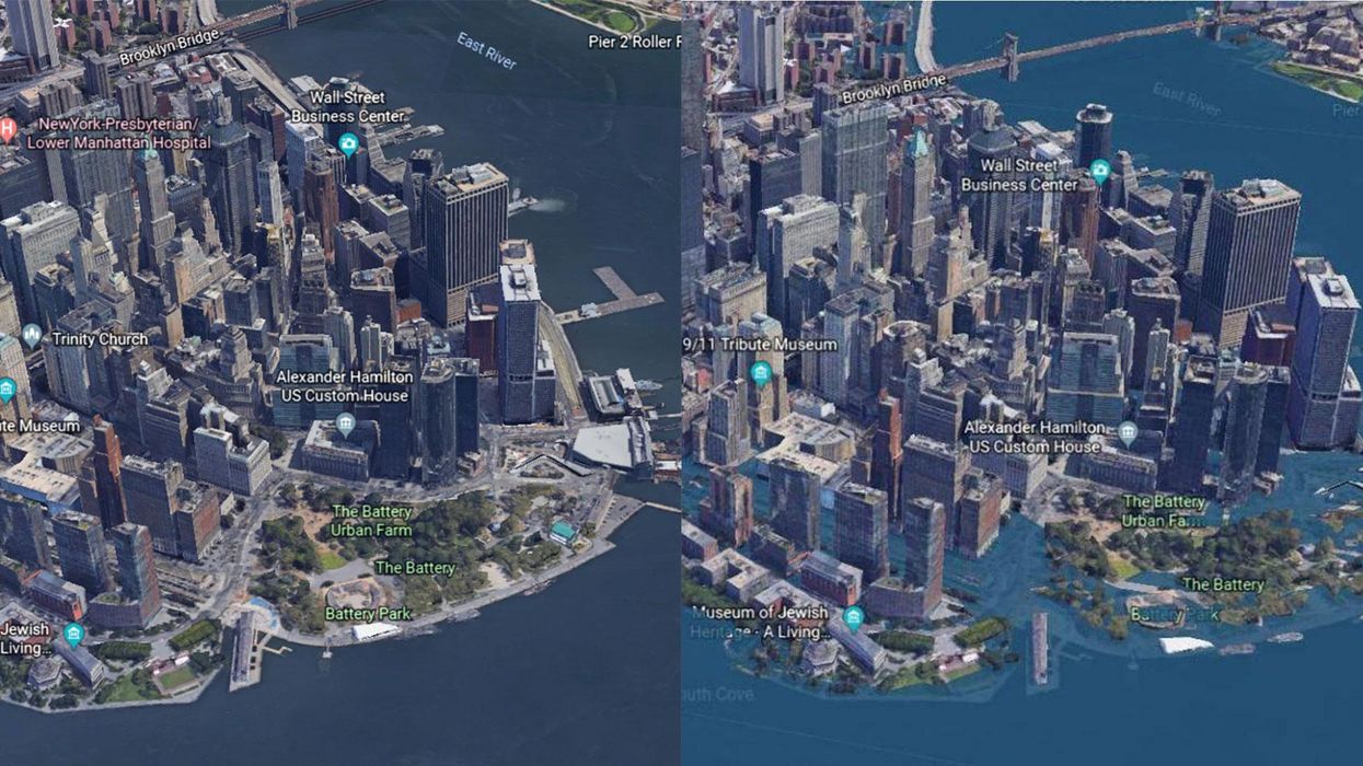 These before-and-after maps reveal how devastating climate change could be in the future