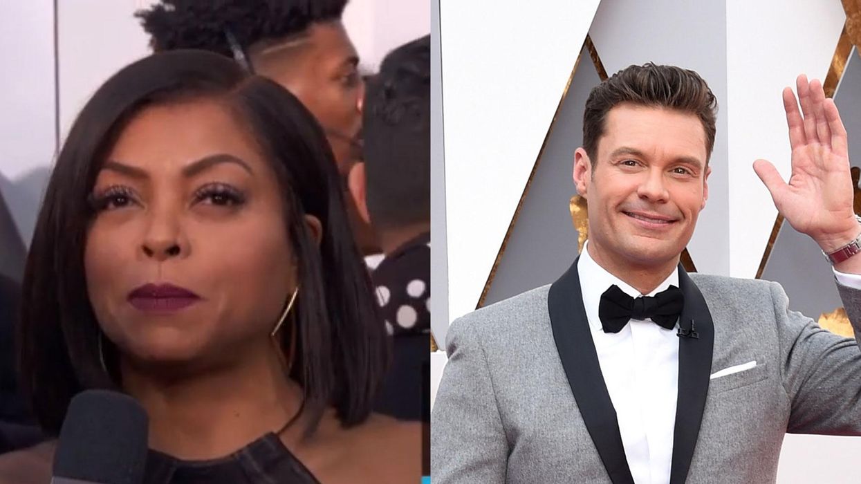 Tariji P Henson might have thrown some serious shade at Ryan Seacrest at the Oscars