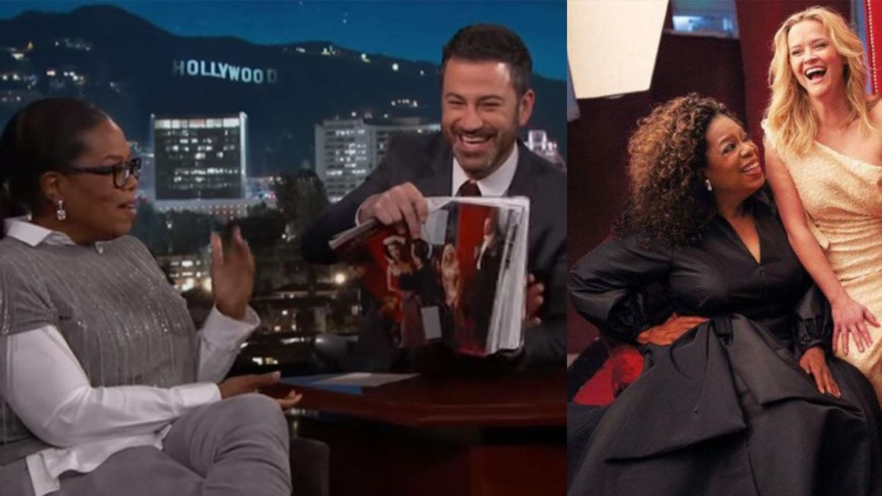 Oprah speaks out over picture of her with three hands