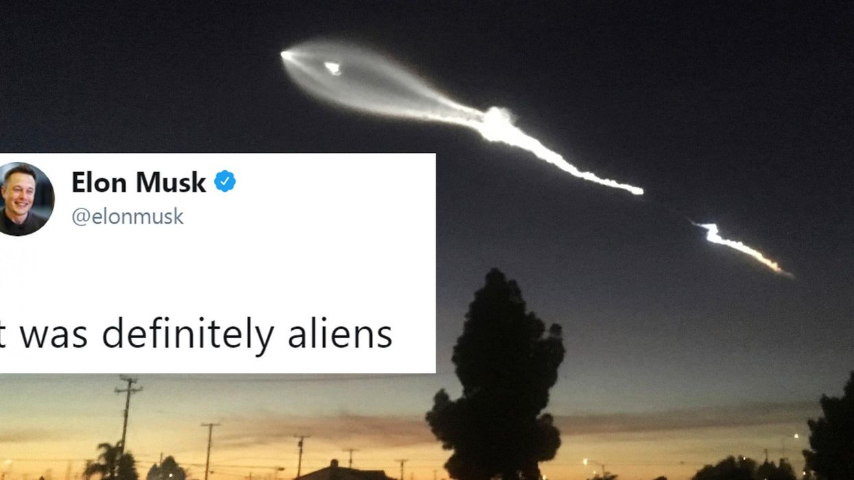 Someone watched a Space X launch from a plane and people are in awe over the footage