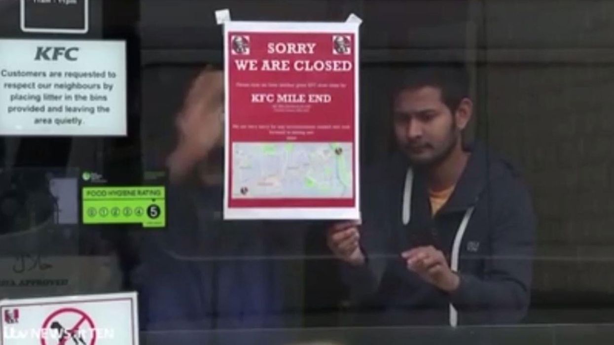 This video perfectly captures the horror of KFC running out of chicken