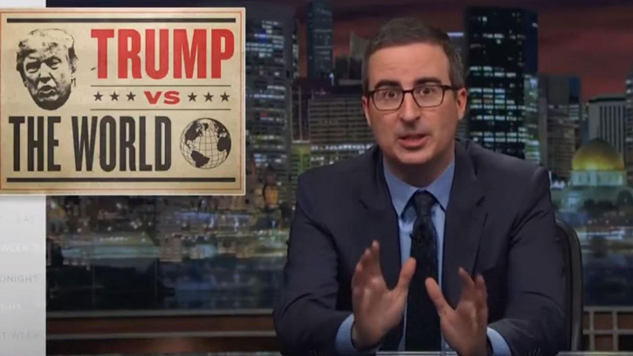 John Oliver reminds the world: ‘Trump does not reflect America’