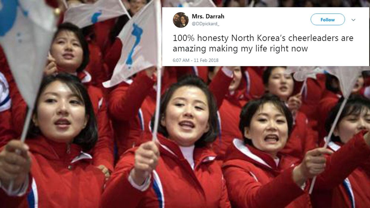 The North Korean Olympic cheerleaders have gone viral
