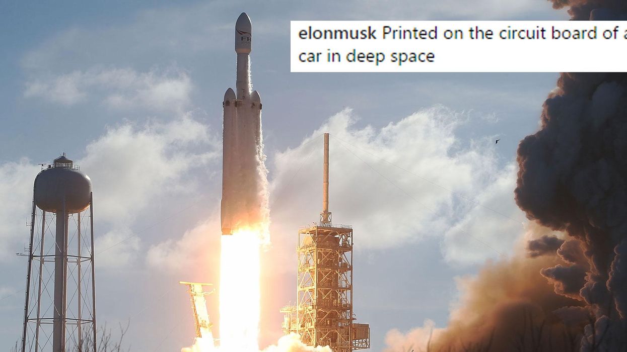 Elon Musk sent a secret message aboard the car he shot into space