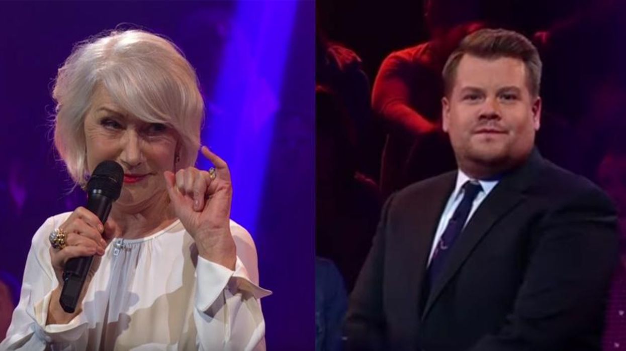 Helen Mirren and James Corden actually had a rap battle
