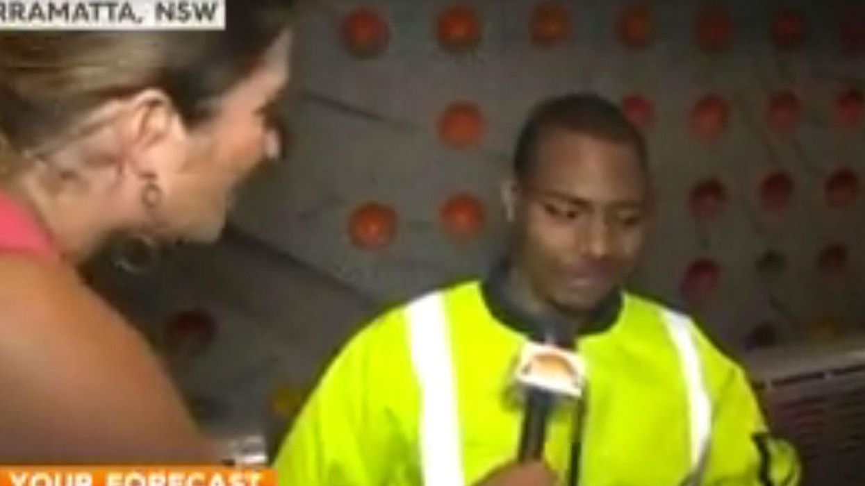 This reporter was not ready for man's response about what he did at the weekend