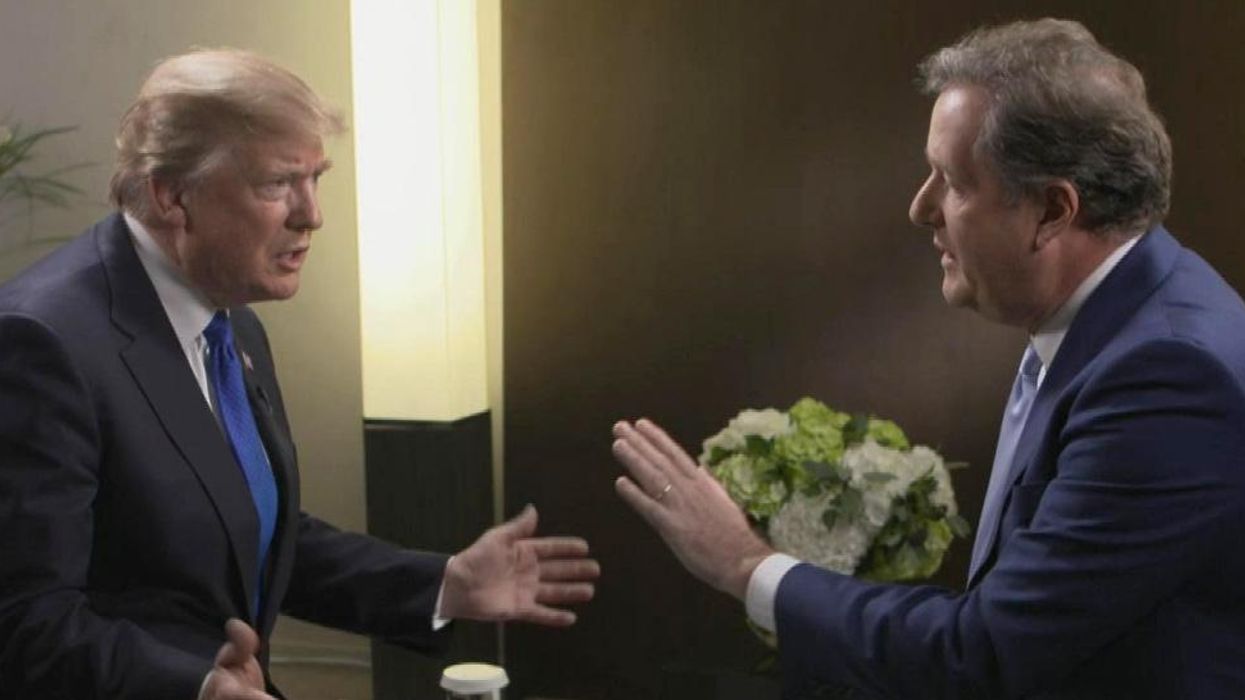 Piers Morgan says he couldn't ask Trump about Russia because he 'ran out of time' but they did chat about football