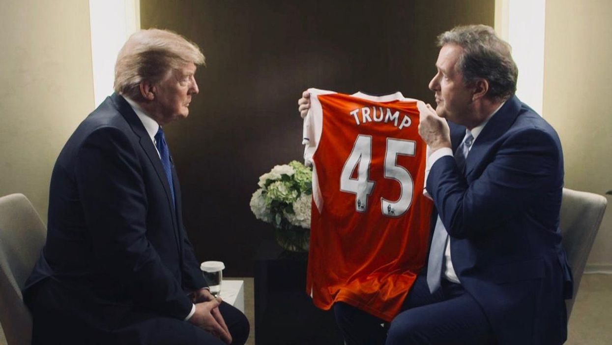 Piers Morgan offered Trump the chance to manage Arsenal and everyone made the same joke