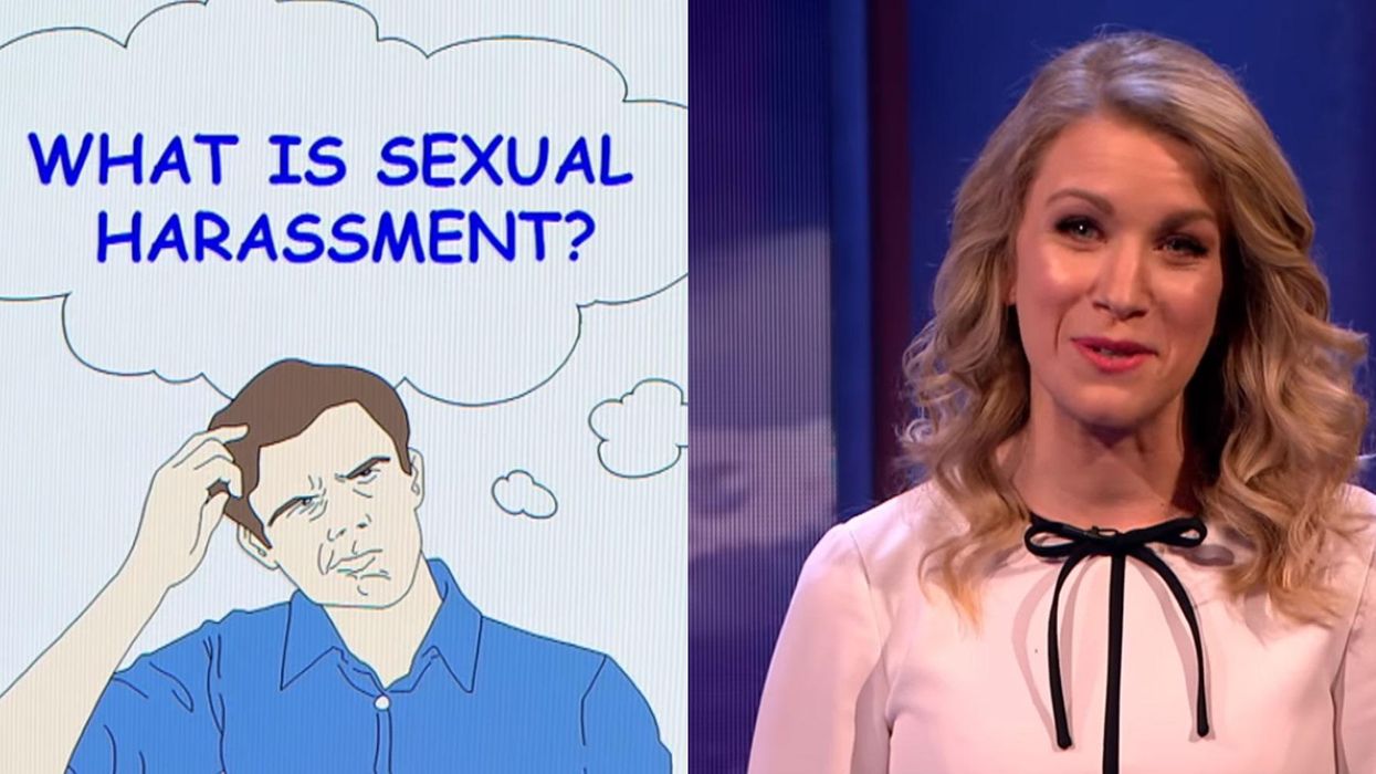 This satirical sketch destroys the idea that sexual harassment is complicated