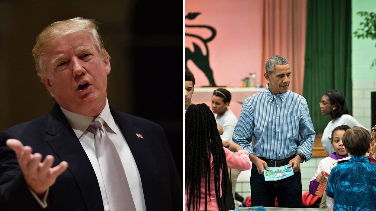 The difference between Trump and Obama on Martin Luther King day