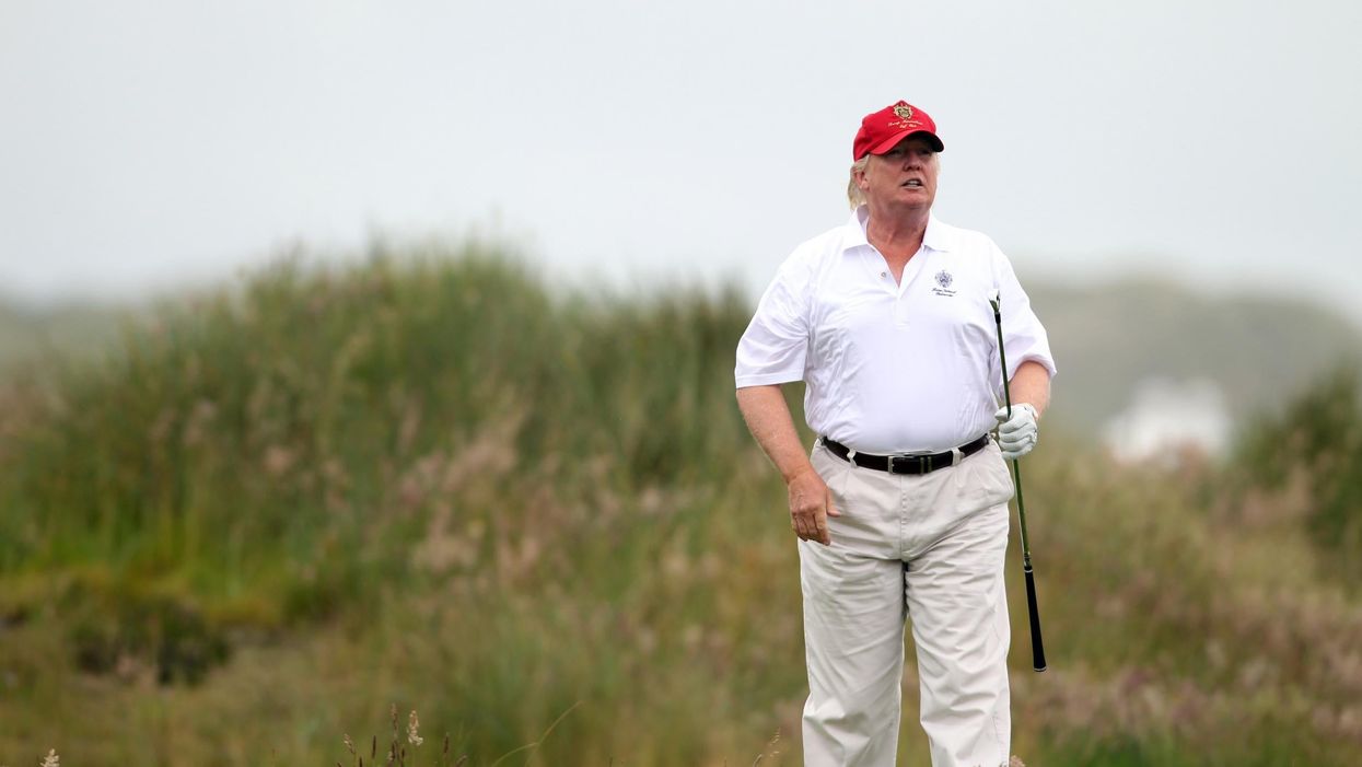 Trump said he was going 'back to work' but went to play golf instead