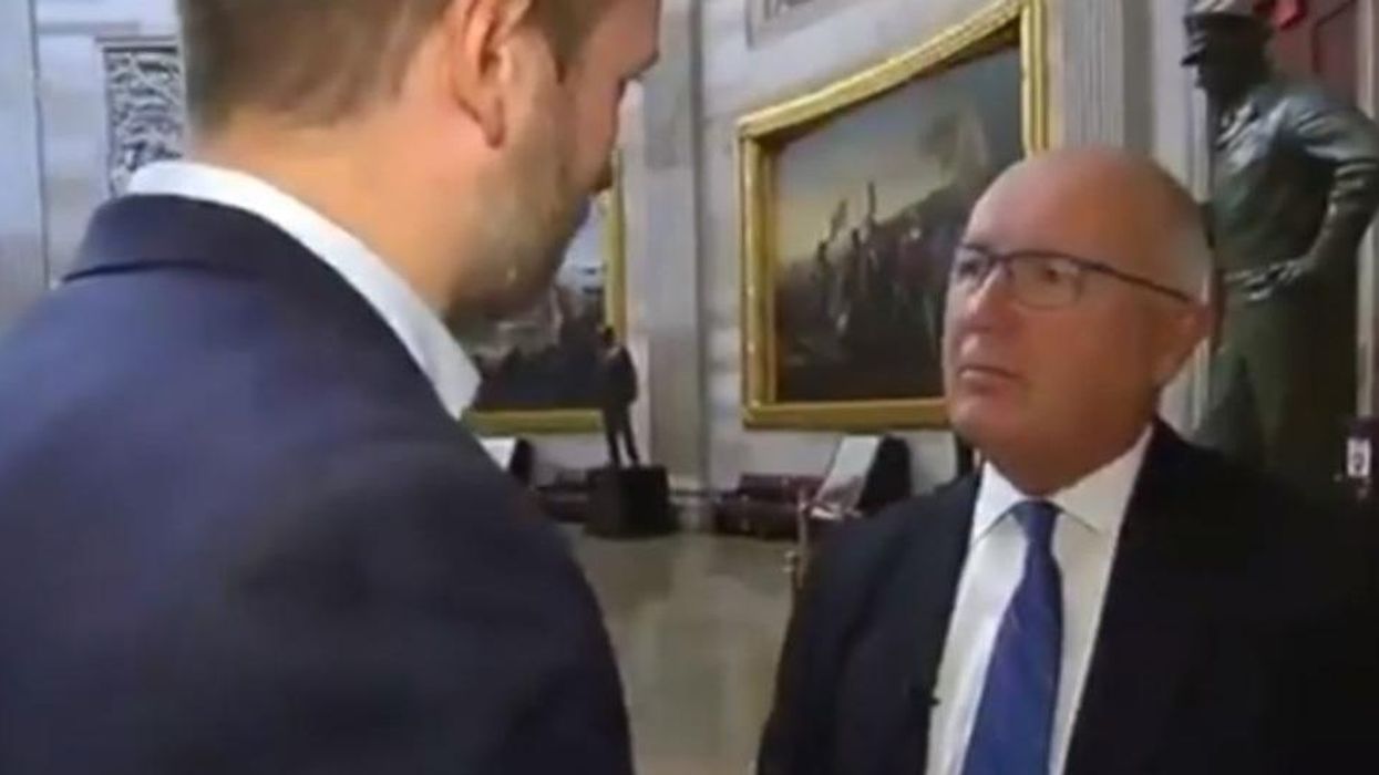 US ambassador claims his own words are fake news. Denies he ever said fake news seconds later