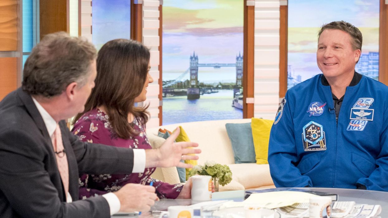 A flat-Earther tried to argue with an astronaut on TV and it was hard to watch