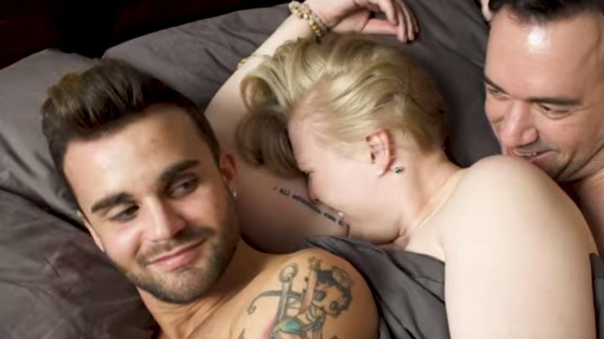 This woman shares her boyfriend with his husband