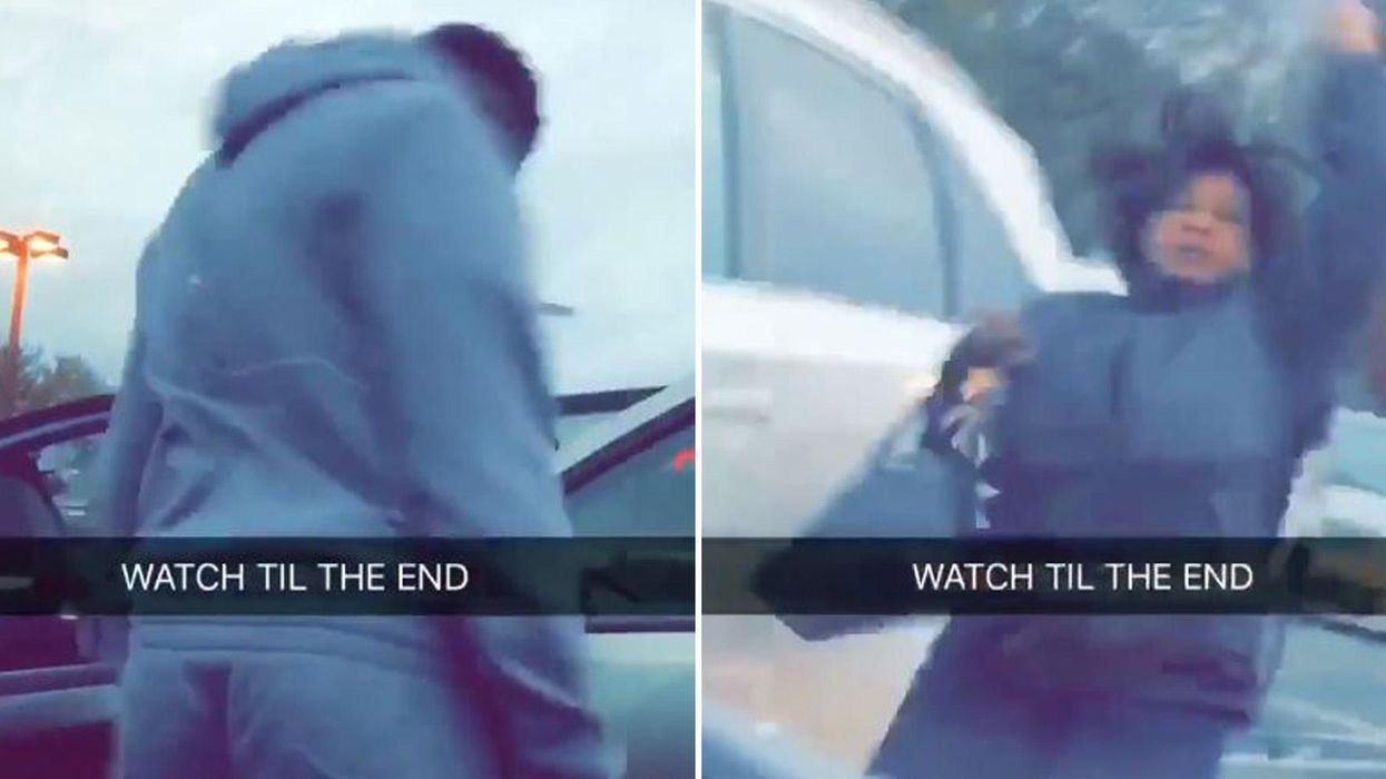 This unexpected dance off in a car park is going viral for the best reason