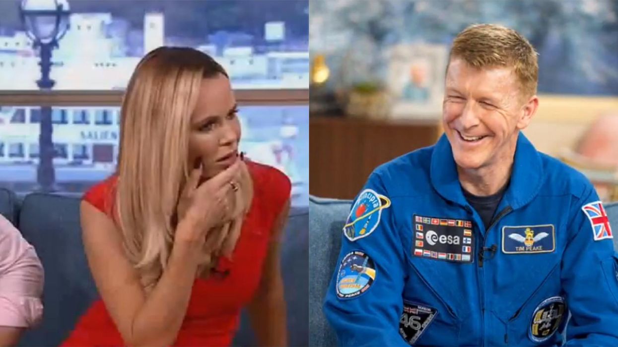 Amanda Holden just asked Tim Peake if he brought anything back from the moon