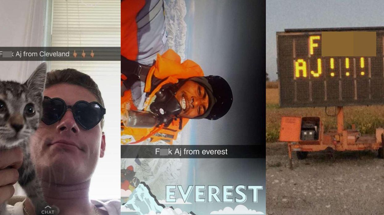 A guy got caught cheating on Snapchat and went instantly viral