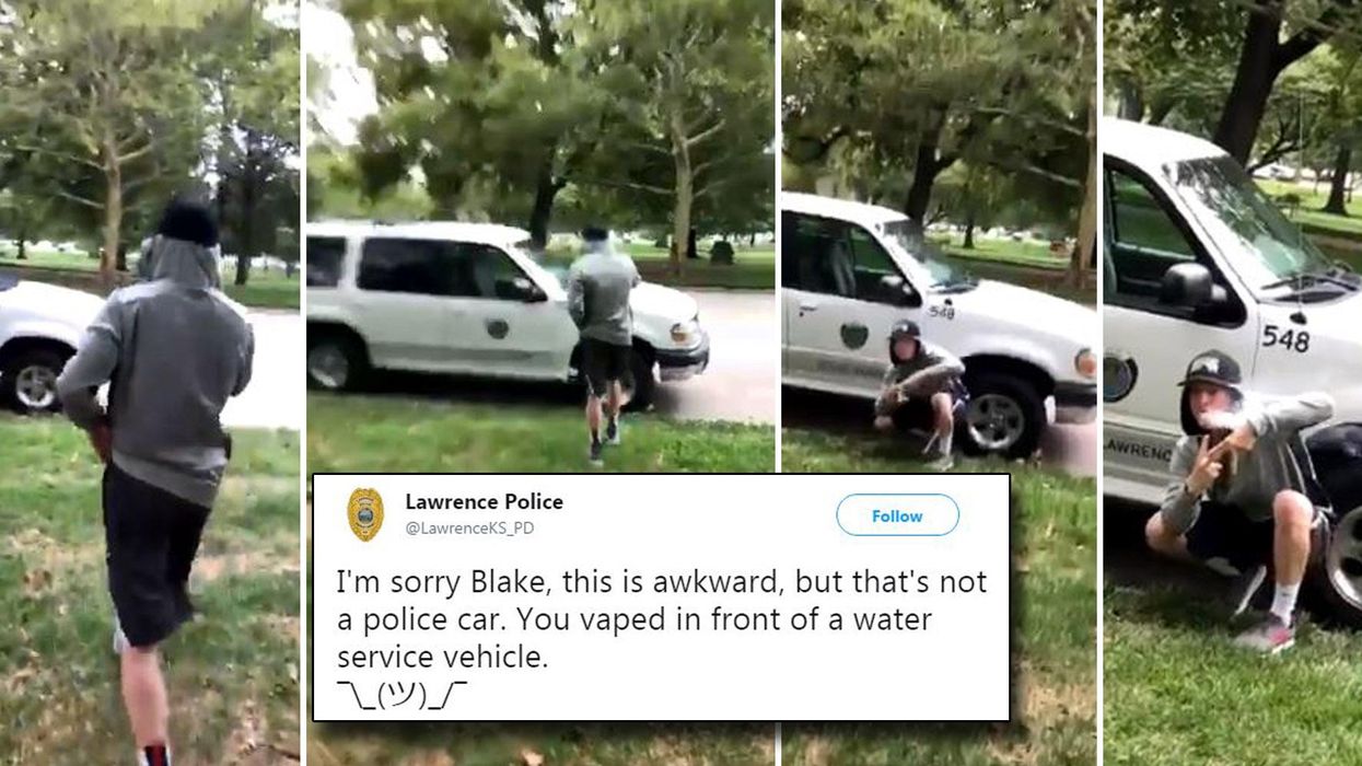 The police just called out this guy in the most embarrassing way