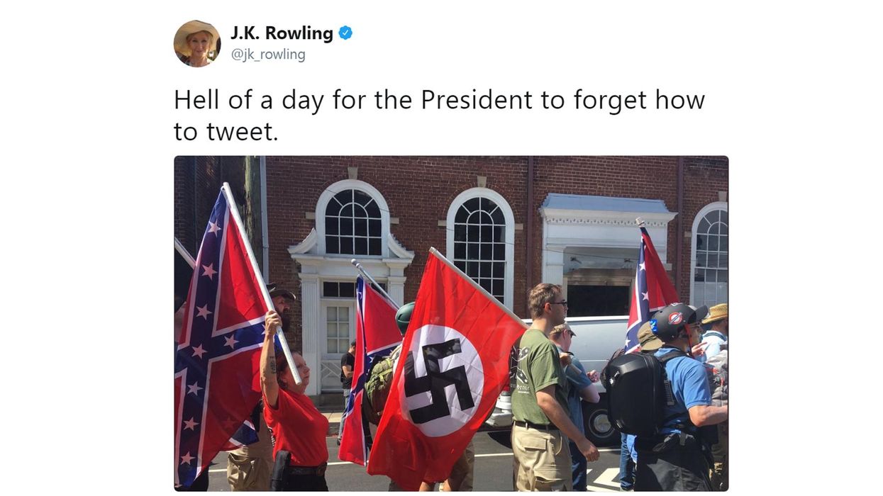 JK Rowling just took down Trump over the Charlottesville far-right rally in the most epic way