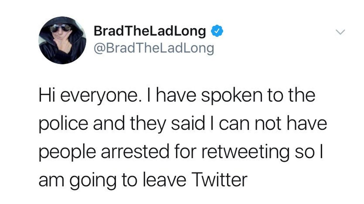 A man said he wanted police to arrest anyone who retweets him. Twitter knew what to do next